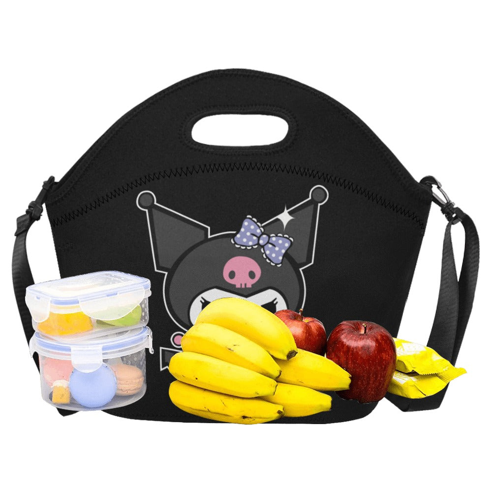 Kuromi lunch bag Neoprene Lunch Bag/Large (Model 1669)