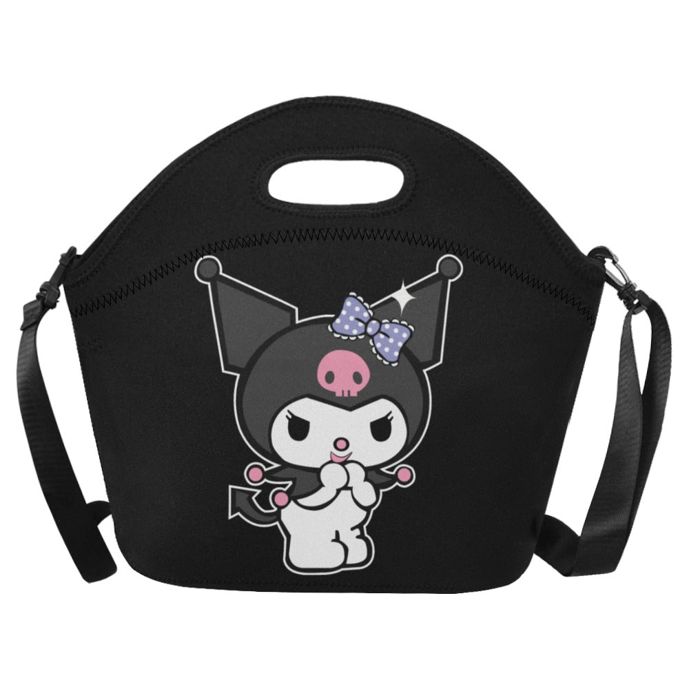 Kuromi lunch bag Neoprene Lunch Bag/Large (Model 1669)