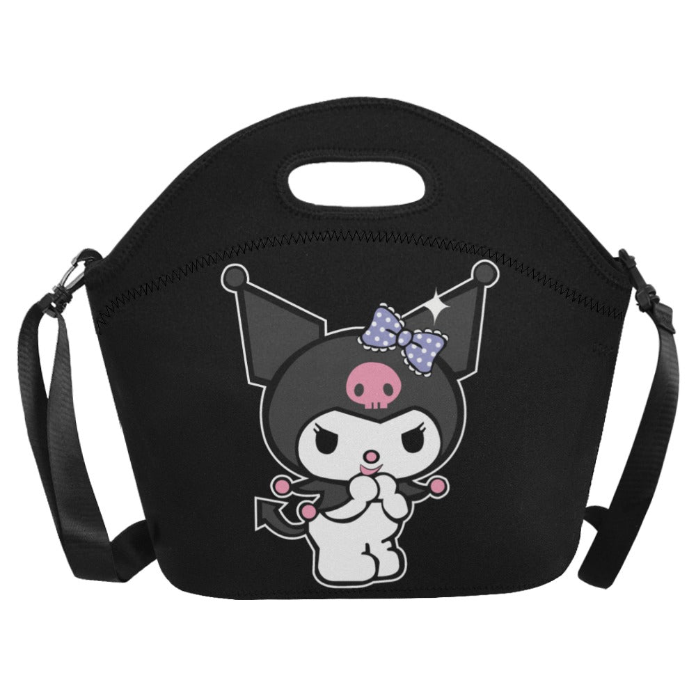 Kuromi lunch bag Neoprene Lunch Bag/Large (Model 1669)
