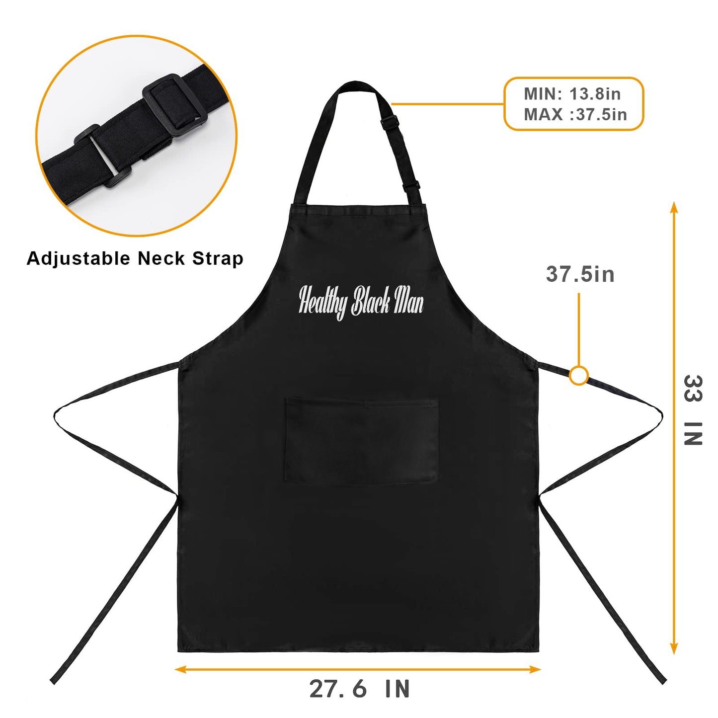 Waterproof Apron for Men (Vinyl Heat Transfer)