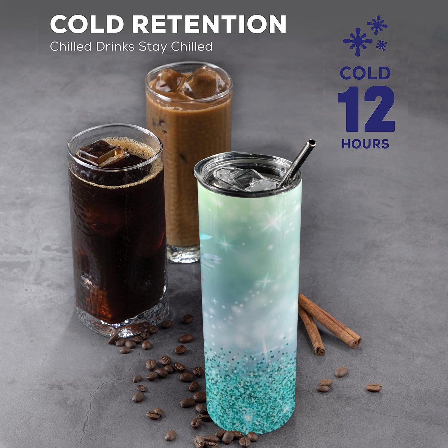 Hummingbird 20oz Tall Skinny Tumbler with Lid and Straw