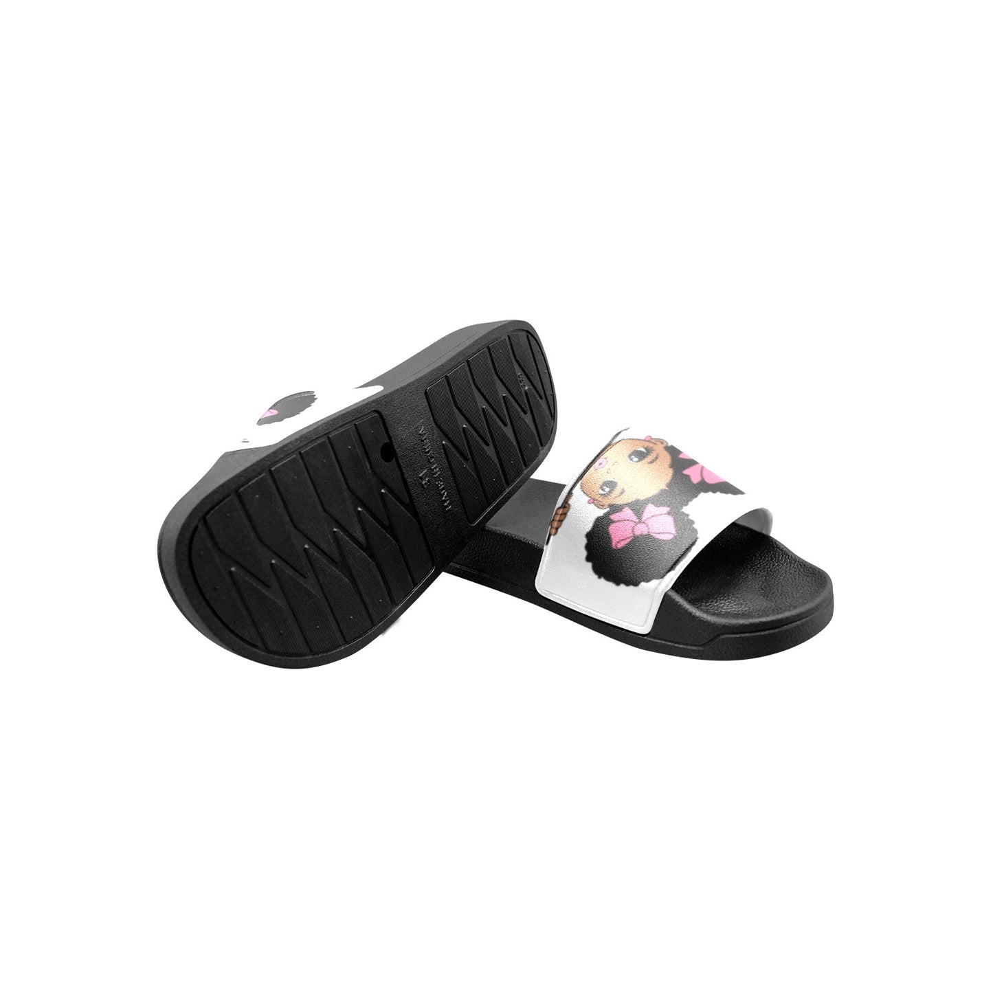 Girl's Peek-A-Boo Kids' Slide Sandals (Model 057)