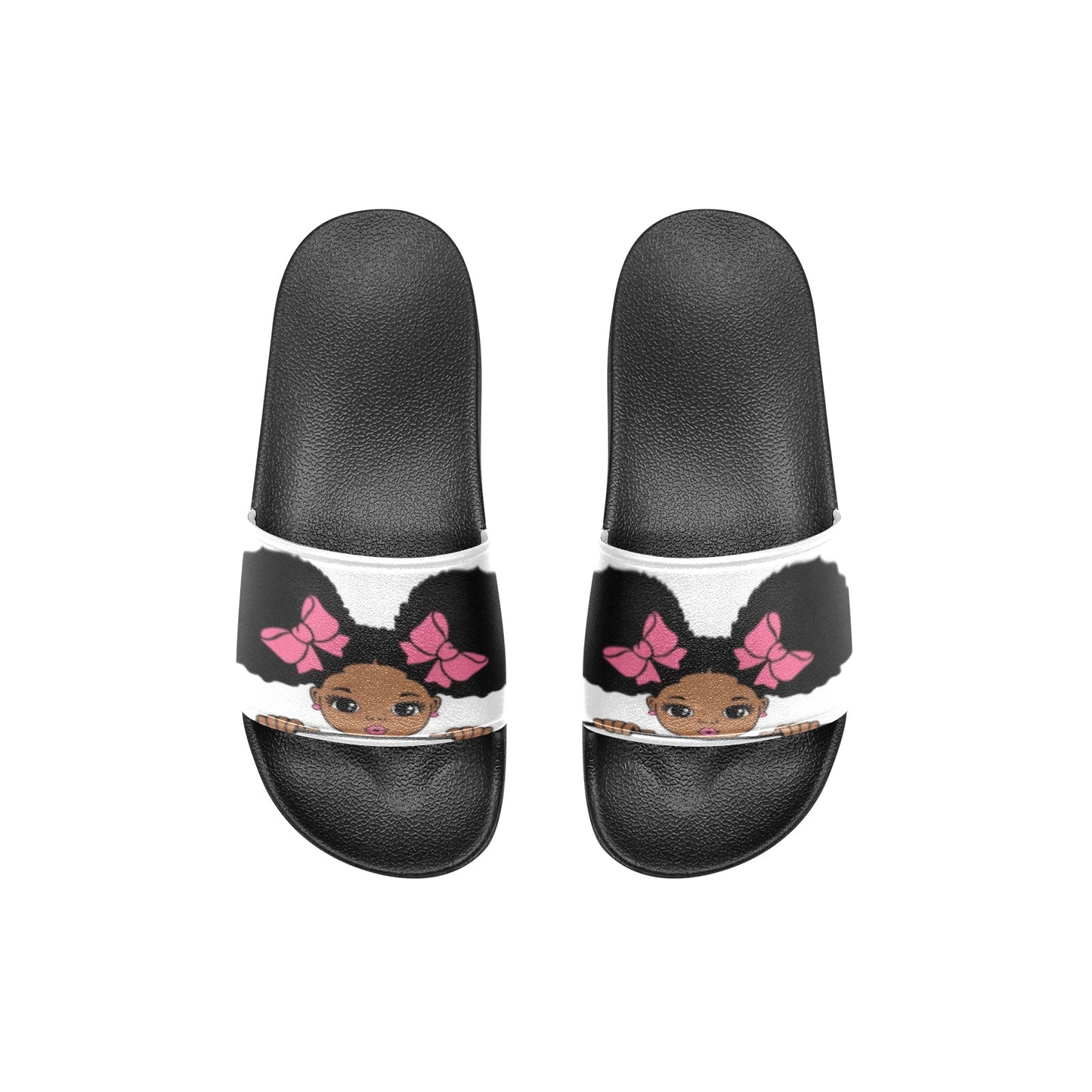 Girl's Peek-A-Boo Kids' Slide Sandals (Model 057)