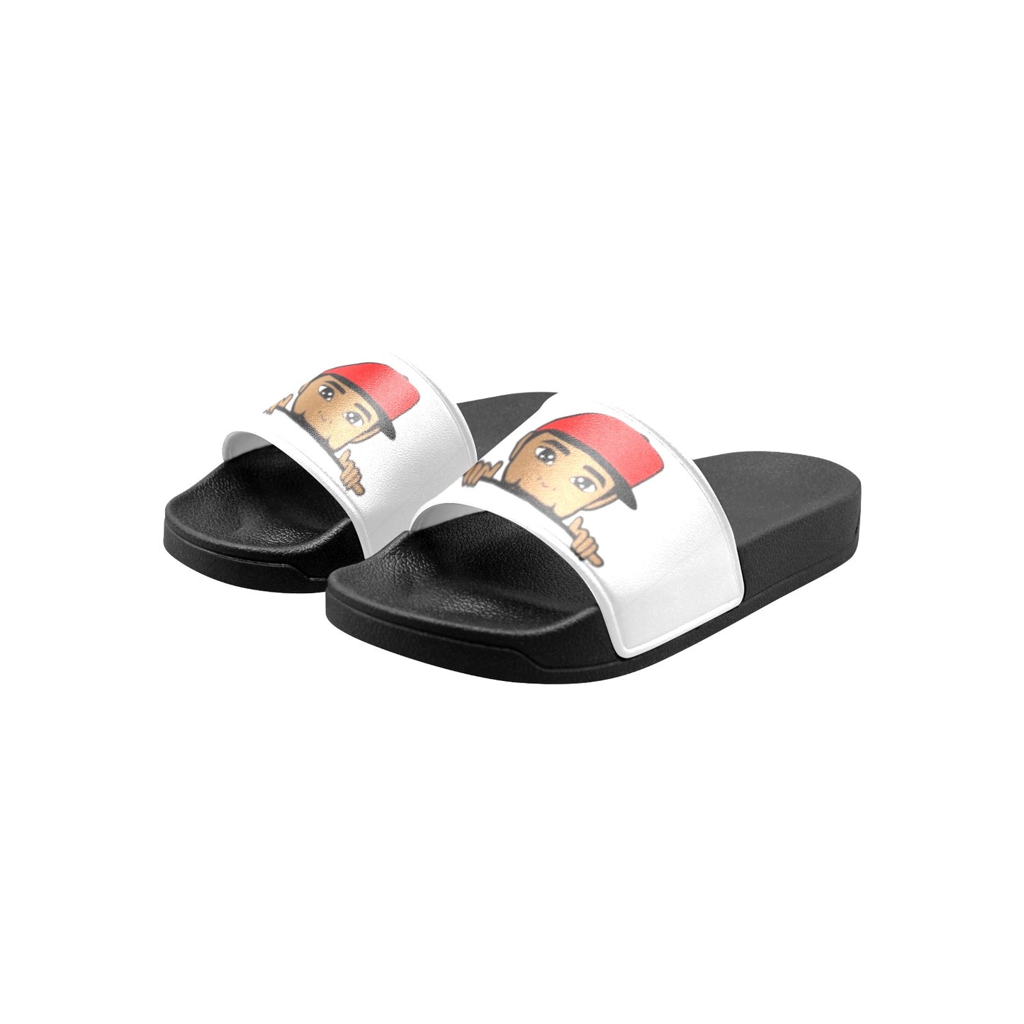 Peek-A-Boo Boy Kids Slide Sandals (Model 057)