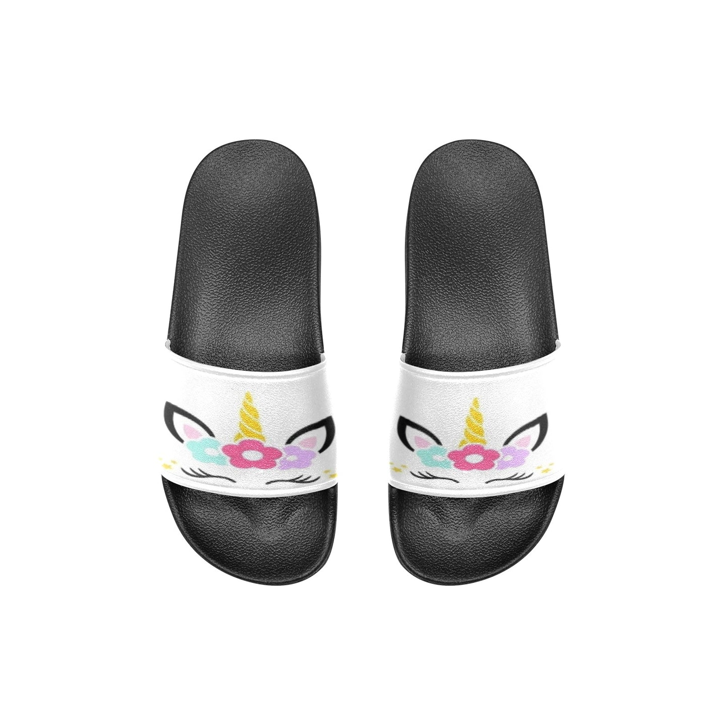Unicorn Girl Kids' Slide Sandals (Model 057)