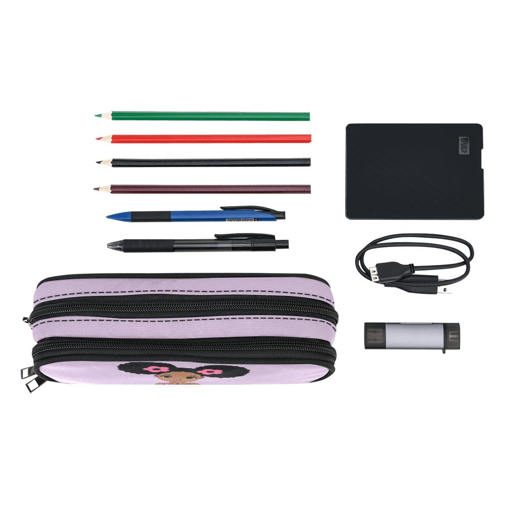 Afro Puff Pencil Pouch (Model 1680)