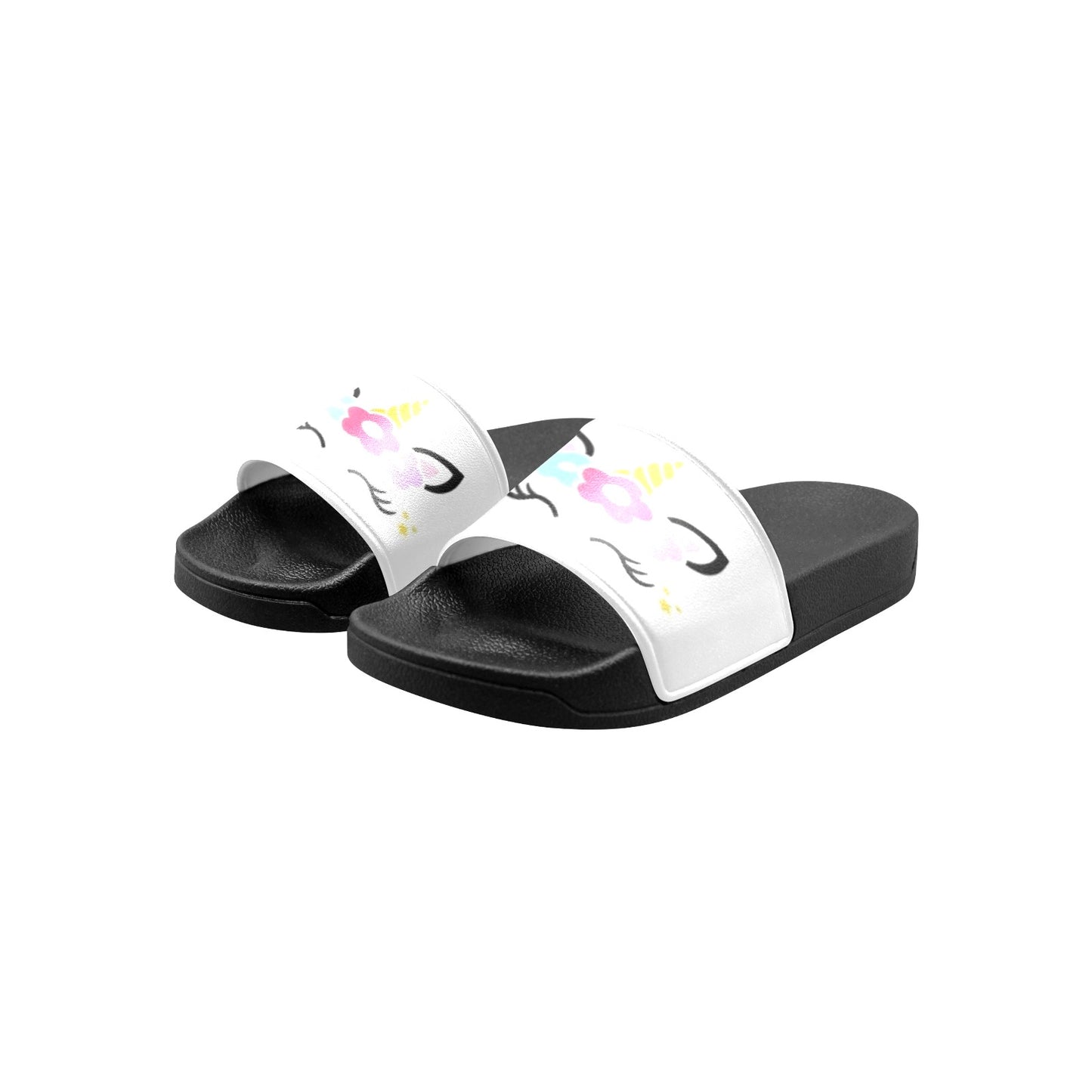 Unicorn Girl Kids' Slide Sandals (Model 057)