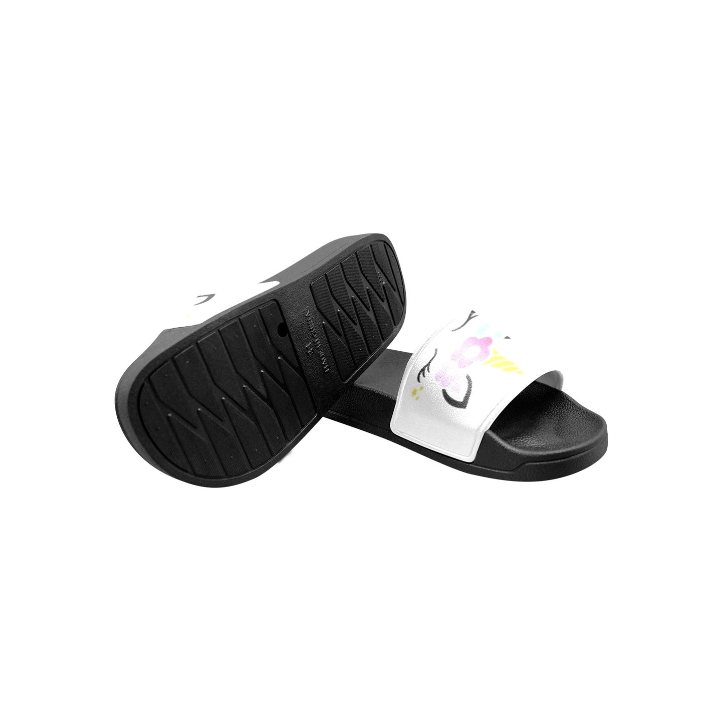 Unicorn Girl Kids' Slide Sandals (Model 057)