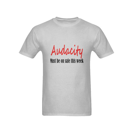 Audacity Men's t shirt Men's T-Shirt in USA Size (Front Printing Only)